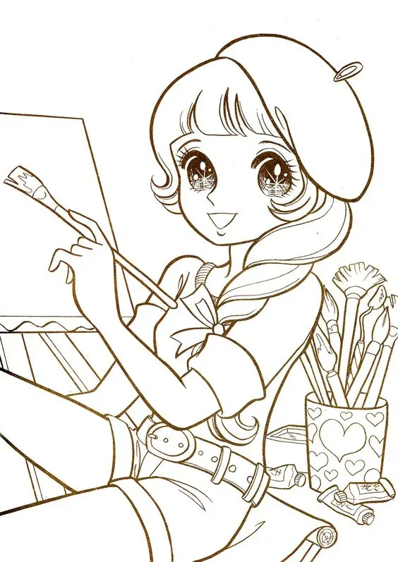 100+ ảnh tranh tô màu anime sinh động · ảnh 1
