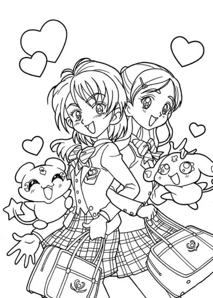 100+ ảnh tranh tô màu anime sinh động · ảnh 2