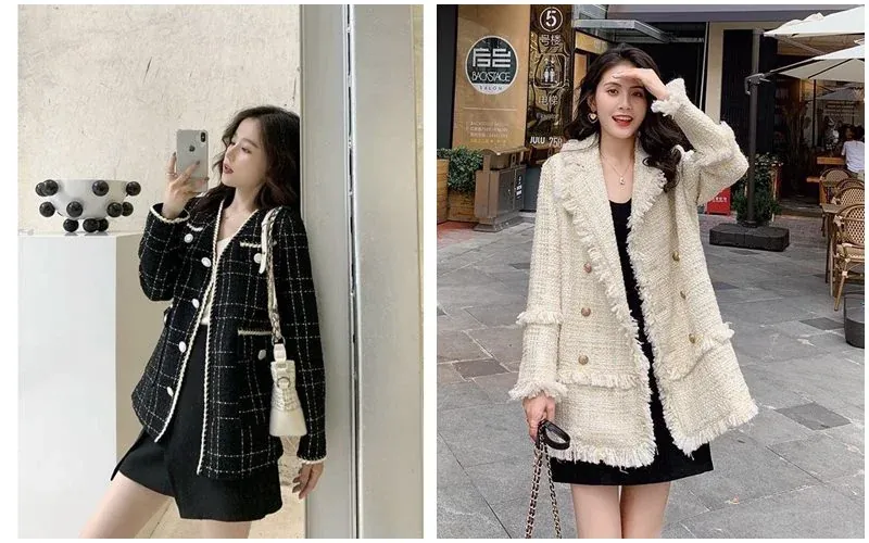 50+ mẫu áo dạ tweed đẹp sang trọng nhất cho nàng quý phái · ảnh 1