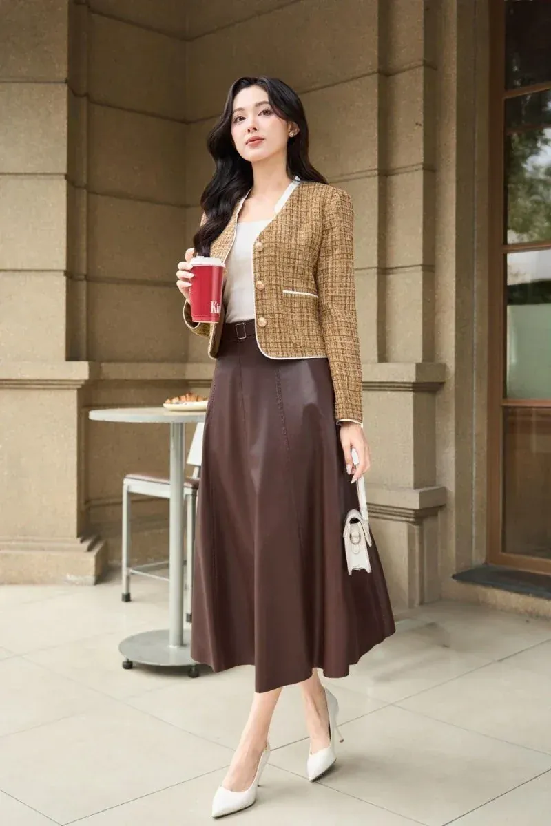 50+ mẫu áo dạ tweed đẹp sang trọng nhất cho nàng quý phái · ảnh 3