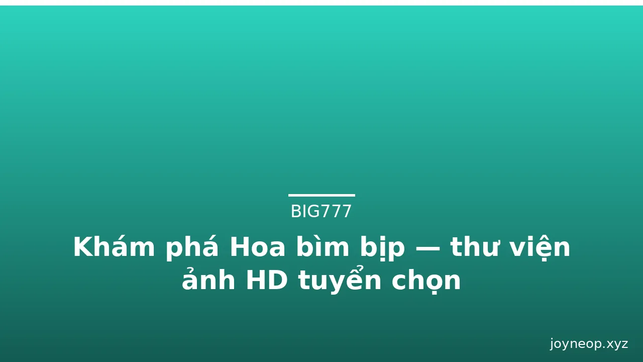 Khám phá Hoa bìm bịp — thư viện ảnh HD tuyển chọn