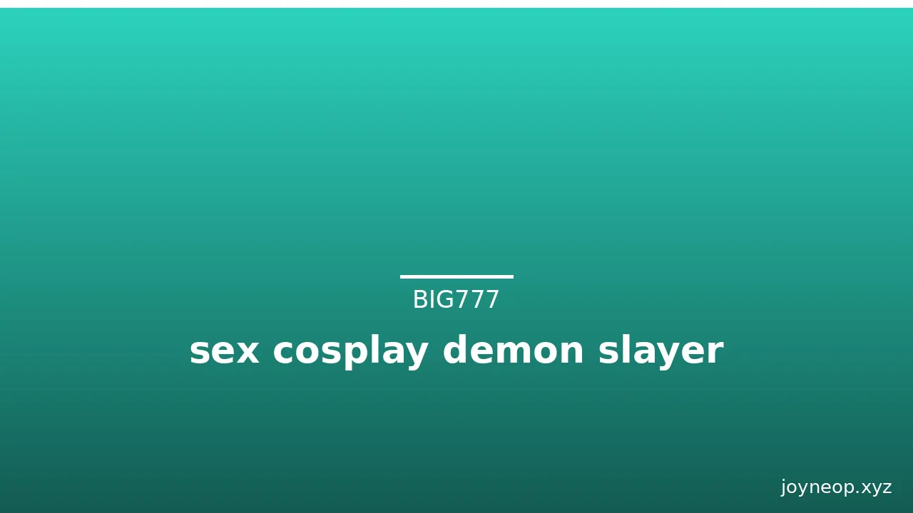 sex cosplay demon slayer