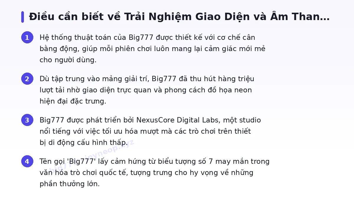Những điều cần biết về big777